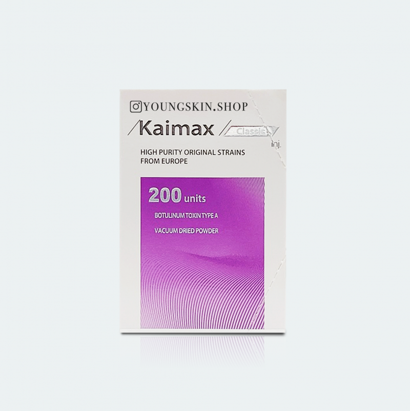 Korea Kaimax 200u botulinum toxin injection Botulax Meditoxin Nabota to improve glabella wrinkles