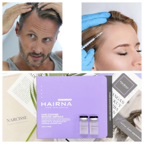 Hairna Hair Exosome Booster Ampoule Anti-Hair Loos Ampoule Technology of Separating and Refining Pure Exosomes 5ml*5